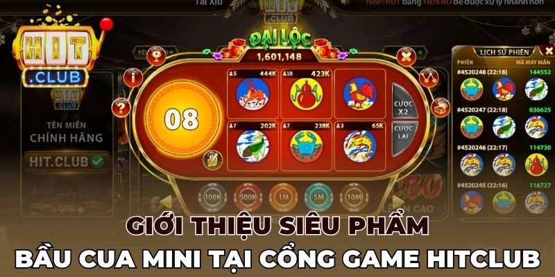 Giới thiệu Bầu cua mini Hitclub