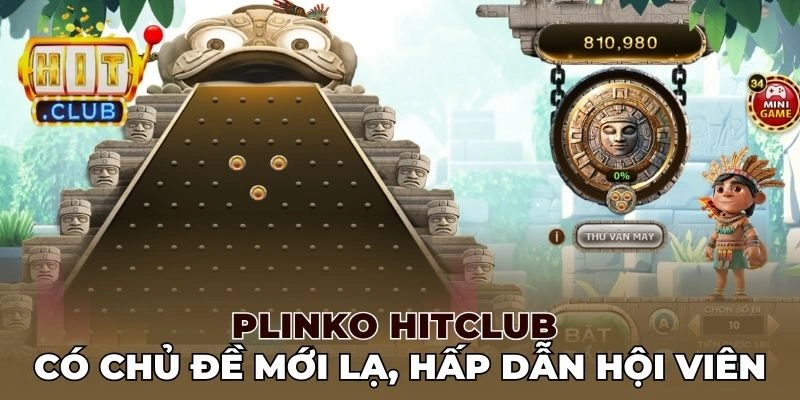 Plinko Hitclub có chủ đề mới lạ, hấp dẫn hội viên