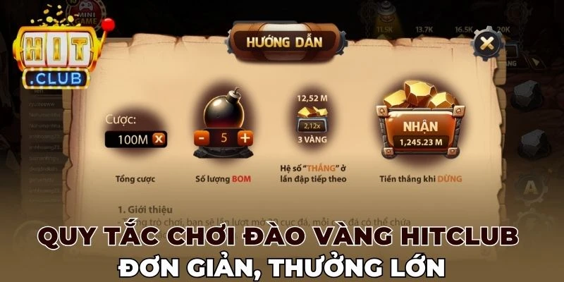 Quy tắc chơi Đào vàng Hitclub đơn giản, thưởng lớn